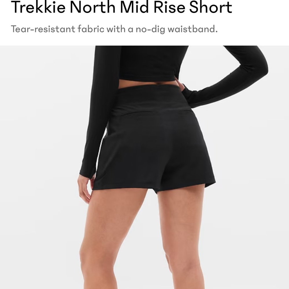 Athleta Trekkie North Midrise Shorts size 6 - Picture 2 of 6